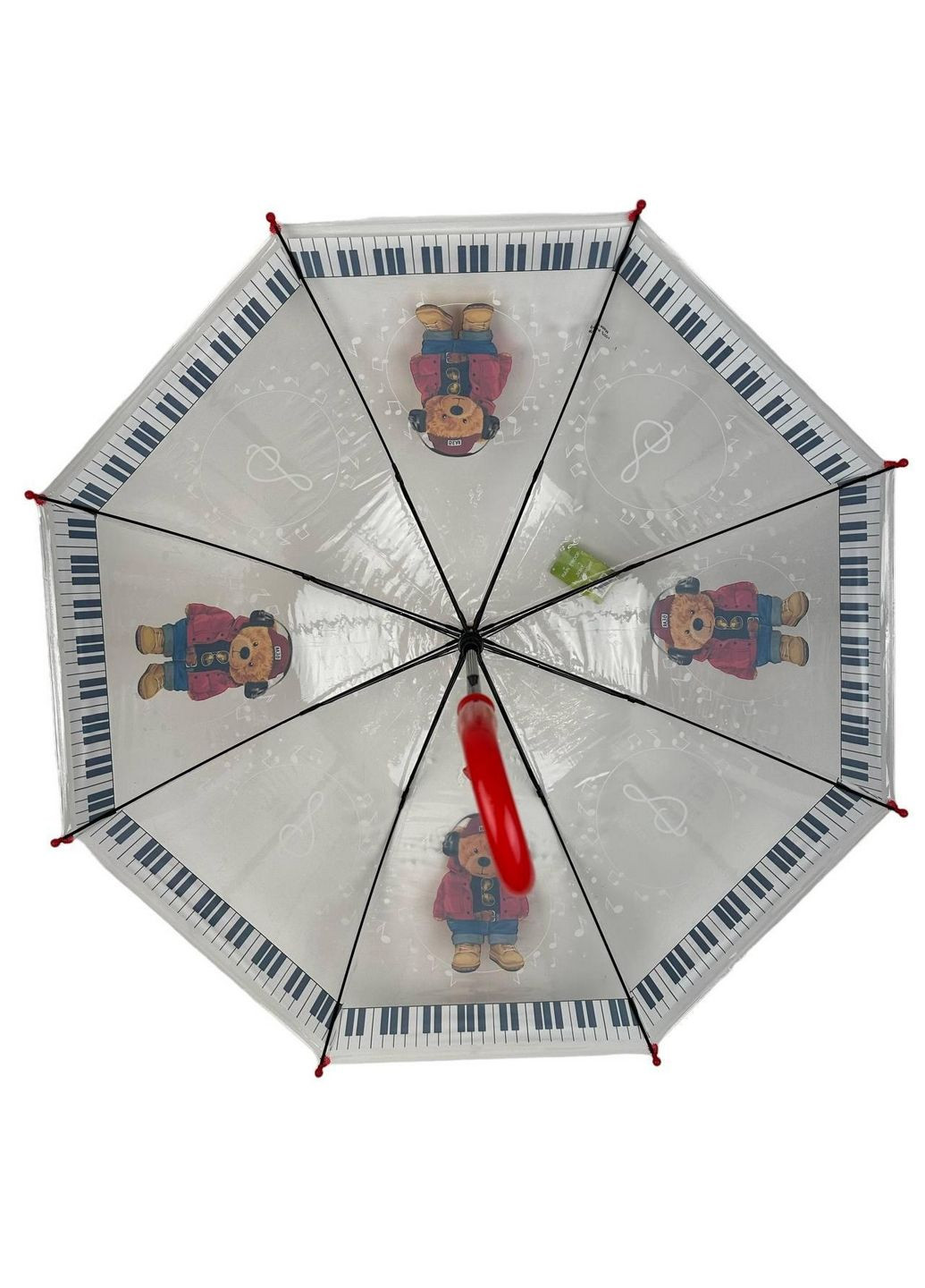 Прозрачный детский зонт трость полуавтомат Rain (279316272)