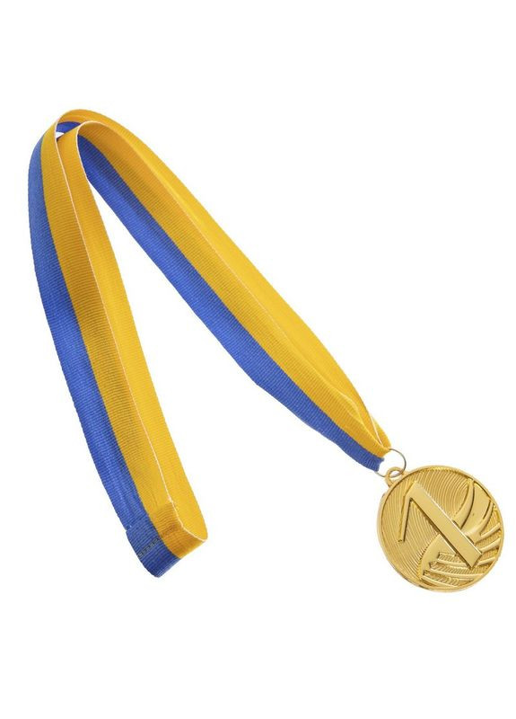 Медаль спортивна зі стрічкою FURORE d-5см C-4868 (метал, d-5см, 25g золото) SP-Sport (361434639)