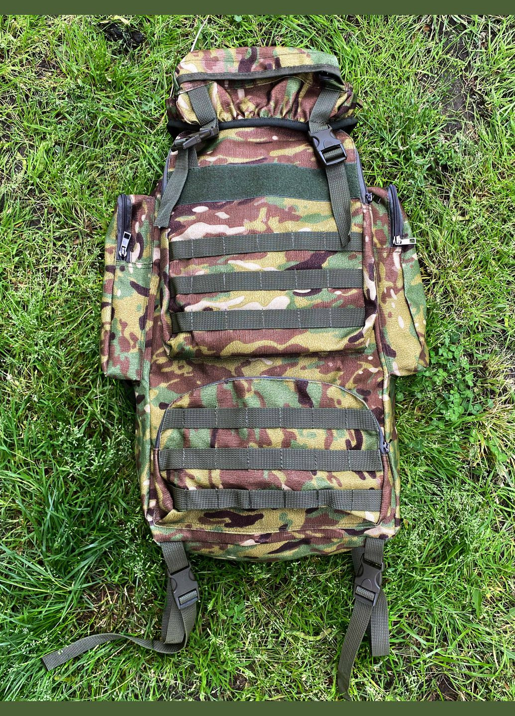 Тактический рюкзак Мультикам 70 л, рюкзак для военных, прочный рюкзак, рюкзак военный + подарок шеврон Get’Man (299669062)