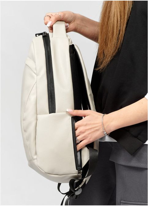 Жіночий рюкзак з відділенням під ноутбук Сірий Шовк (3820271343) Sambag (361244579)