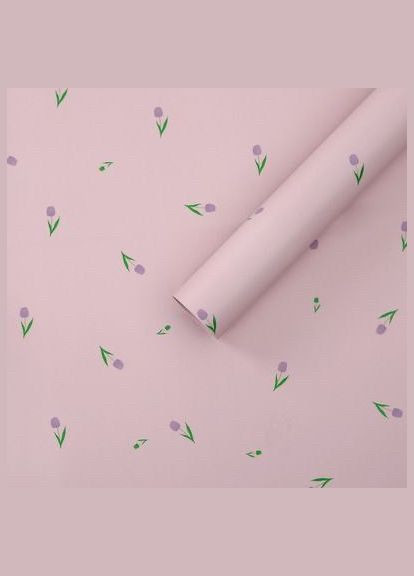 Калька 58х58 см для квітів із візерунком упаковка 5 шт. колір синій No Brand (345703654)