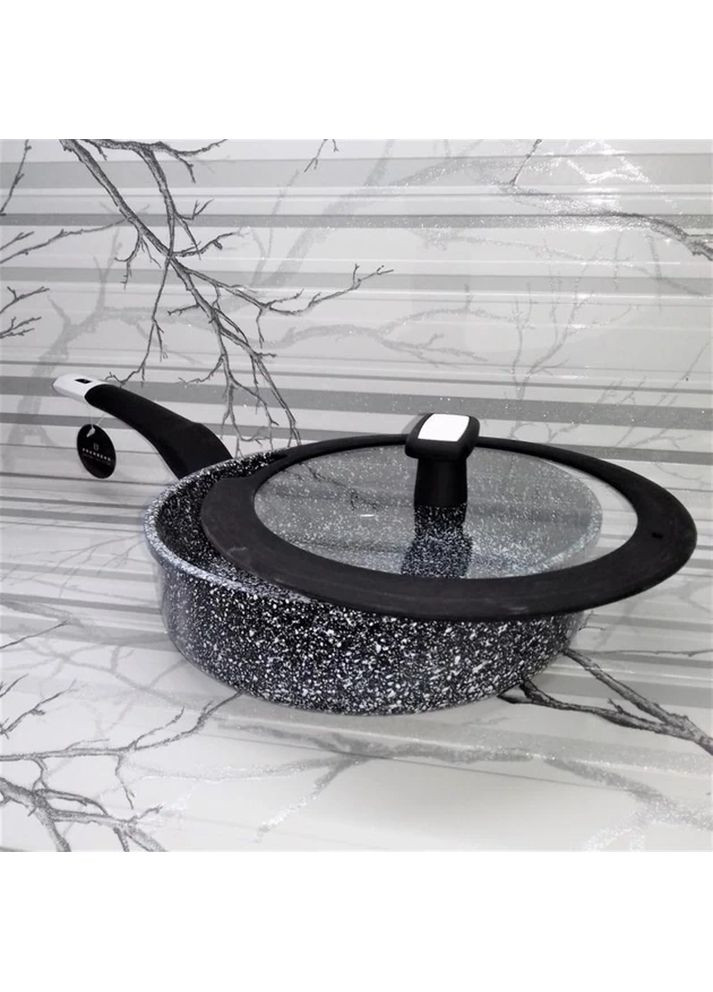 Сковорода-сотейник з кришкою EB-3324 литий алюміній з гранітним покриттям 26 см 3.2 л Edenberg (360654441)