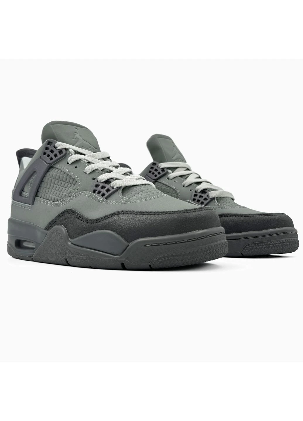 Сірі літні кросівки nike air jordan 4 grey/violet найк аір джордан сірі No Brand