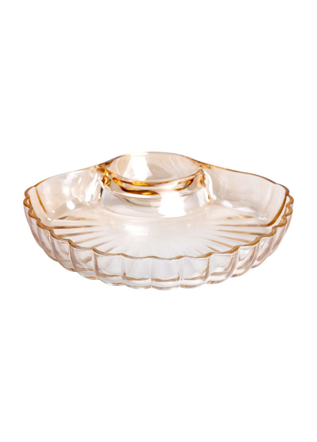 Блюдо для закусок фигурное с соусником, Yiwu (328602946)