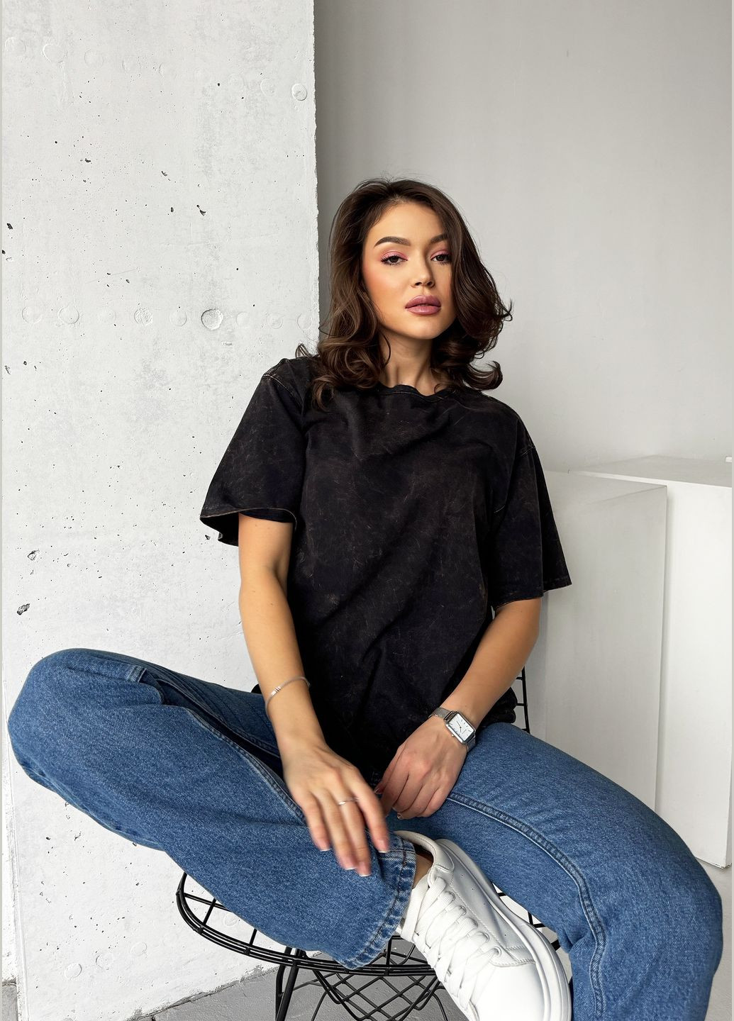 Повседневная женская футболка из турецкого хлопка InFashion Футболка - (317326920)