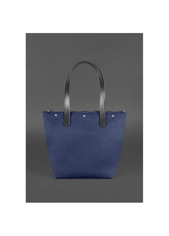 Кожаная плетеная сумка женская через плечо шоппер Пазл L Crazy horse Черный BlankNote (302007884)