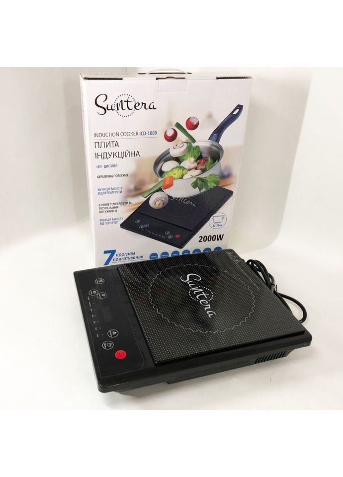 Плита переносна для дому ICD-1008 2000 Вт, Електроплита інфрачервона, YF-887 Електроплита інфрачервона Suntera (352770538)