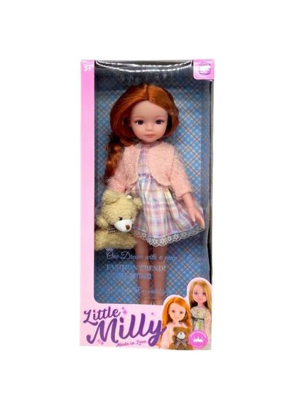Лялька Little Milly руда з кроликом брелоком для дівчаток іграшка для гри та подарунка ProDobro (367101602)