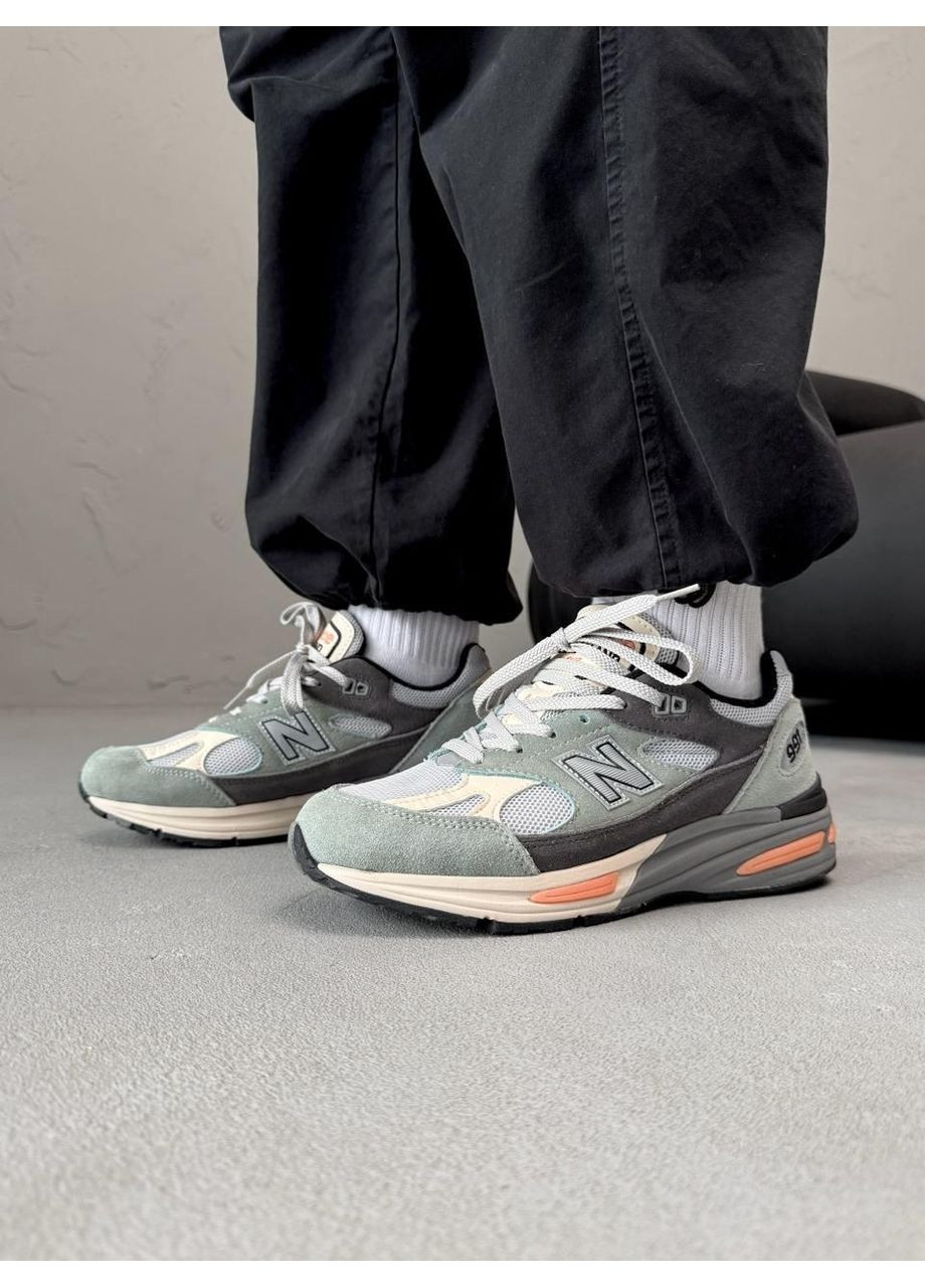 КРОСІВКИ ЖІНОЧІ NEW BALANCE 991 MINT GREY BEIGE НЬЮ БЕЛАНС 991 No Brand сірі демісезони (368862421)