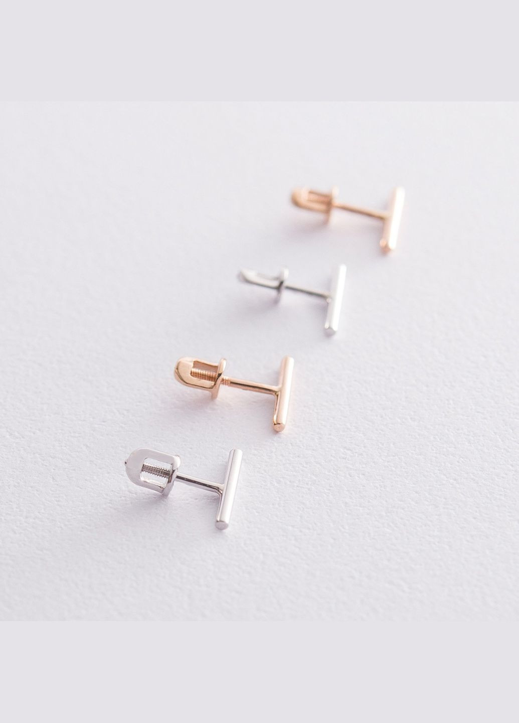 Золоті сережки-пусети Мінімум с06684 Oniks (264644542)