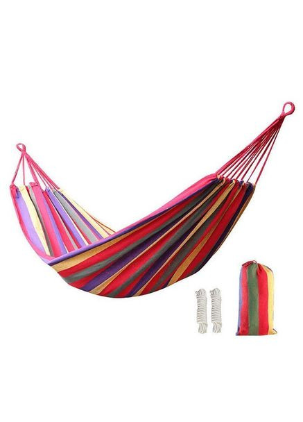 Гамак підвісний без планки 100*200 червоний No Brand (347250776)