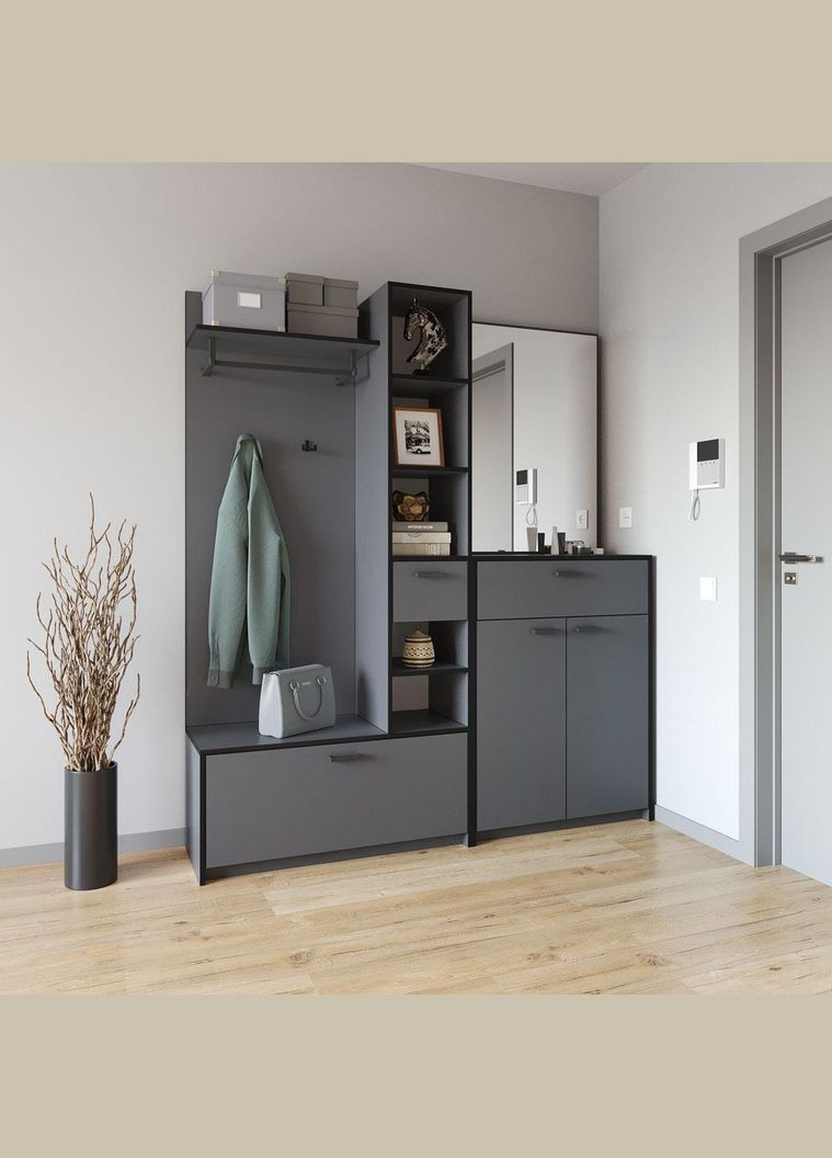 Прихожа з штангою для одягу та гачками від KO-0002 MORELI (361035283)