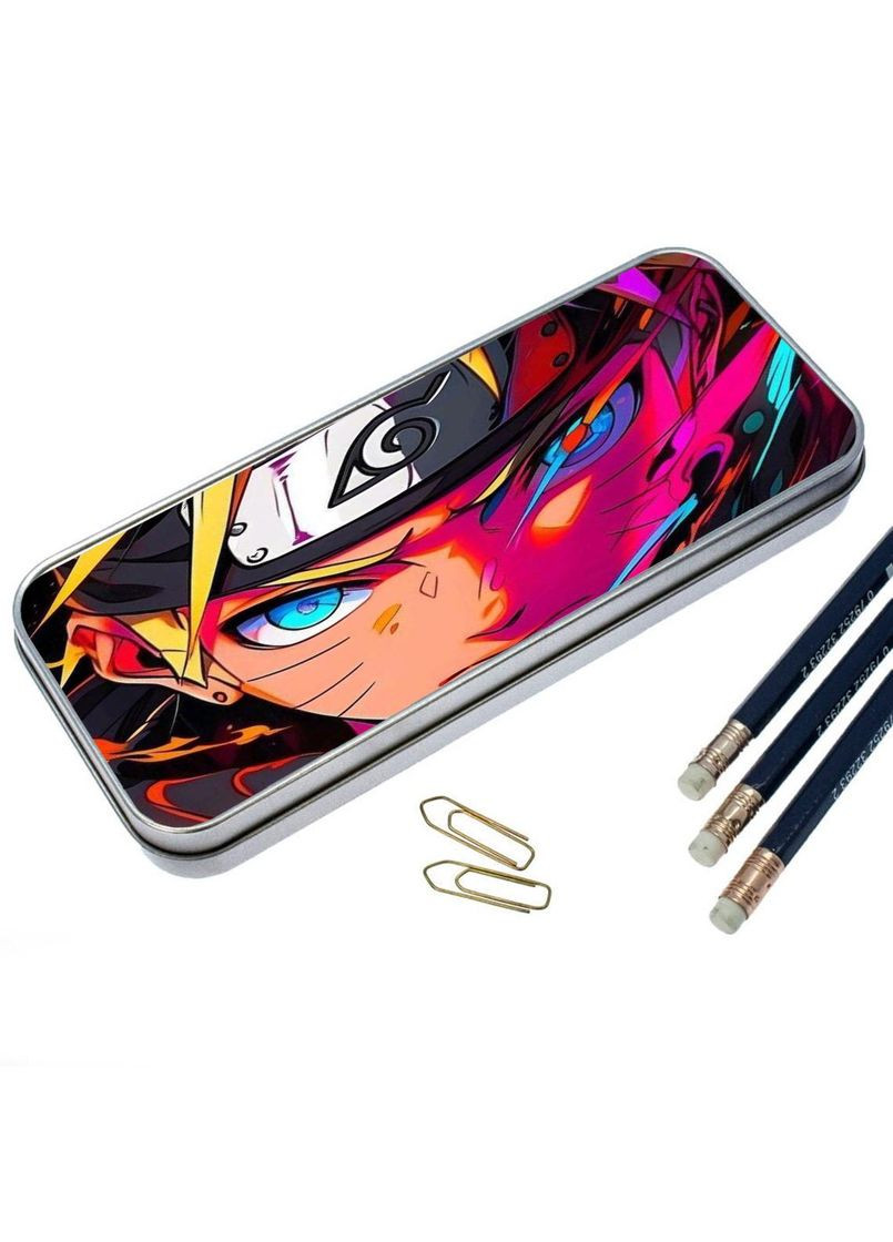 Пенал школьный для мальчика и девочки металлический Наруто #002 7*18 см Silver No Brand (309159072)