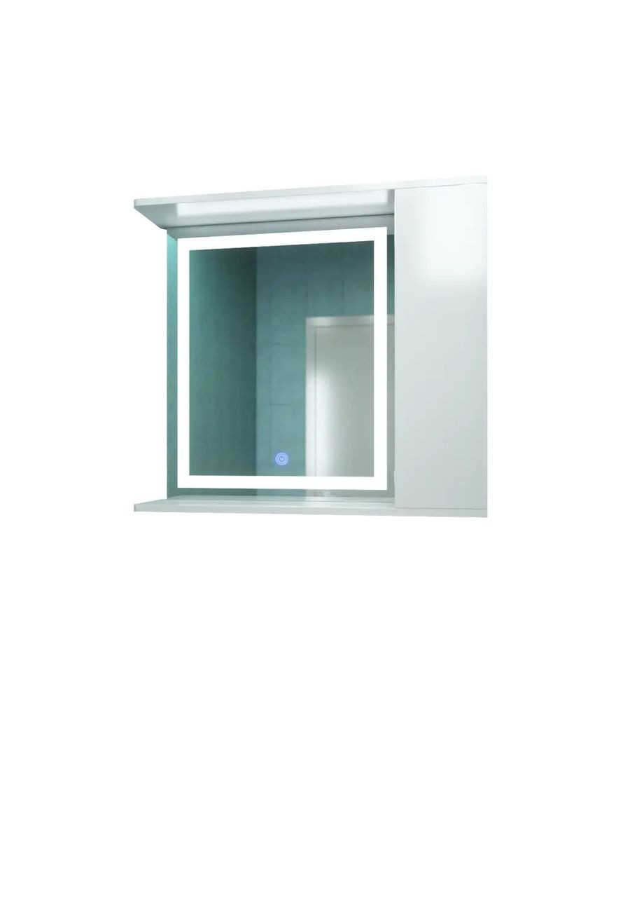 Дзеркальна шафа ШК20 з LED підсвічуванням із сенсором 800х700х160 мм дверця зправа No Brand (313594788)