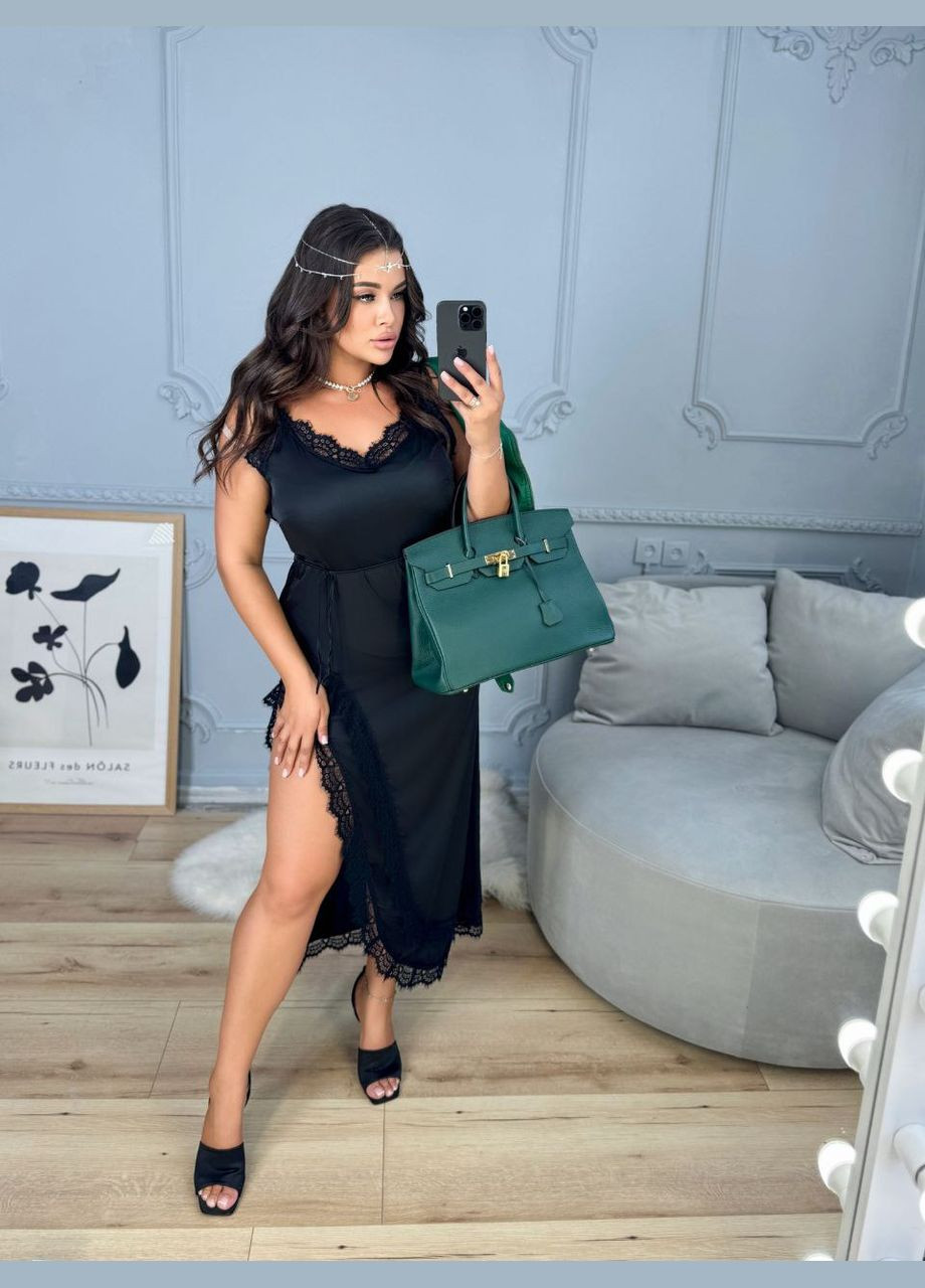 Чорна святковий, коктейльна, ділова, відвертий, повсякденний, кежуал, джинсова, вечірня сукня жіноча No Brand однотонна