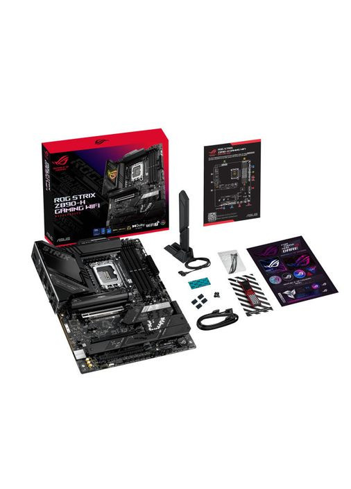 Материнська плата ROG STRIX Z890-H GAMING WIFI s1851 Z890 4xDDR5 M.2 HDMI DP Wi-Fi BT ATX Asus (360402802)