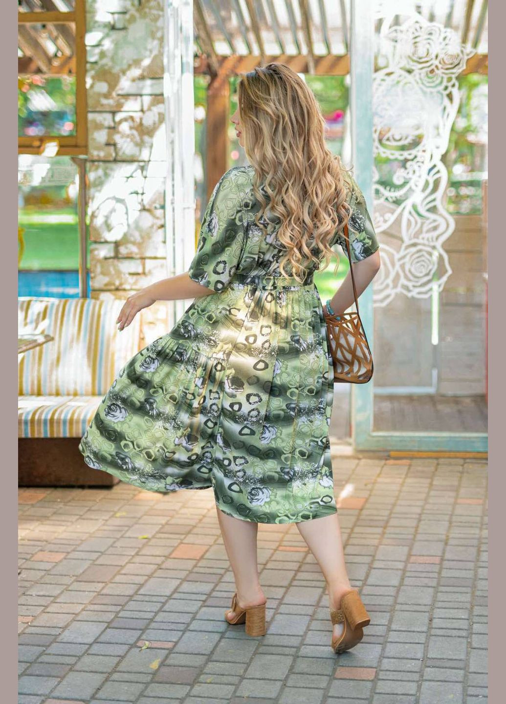 Зелена відвертий трикотажне літнє плаття кетрін зелене Tatiana