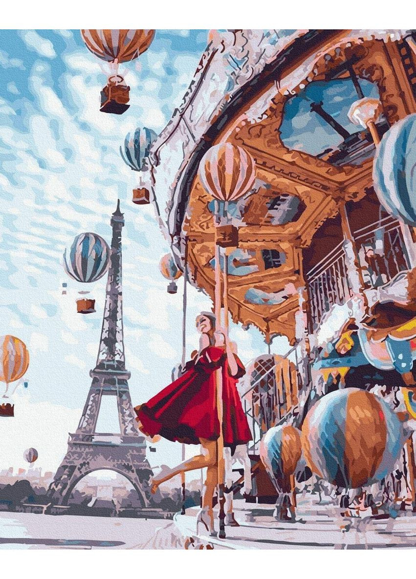 Картина по номерах " Кульки над Парижем" GX22860 40х50 | PICua No Brand (365039413)