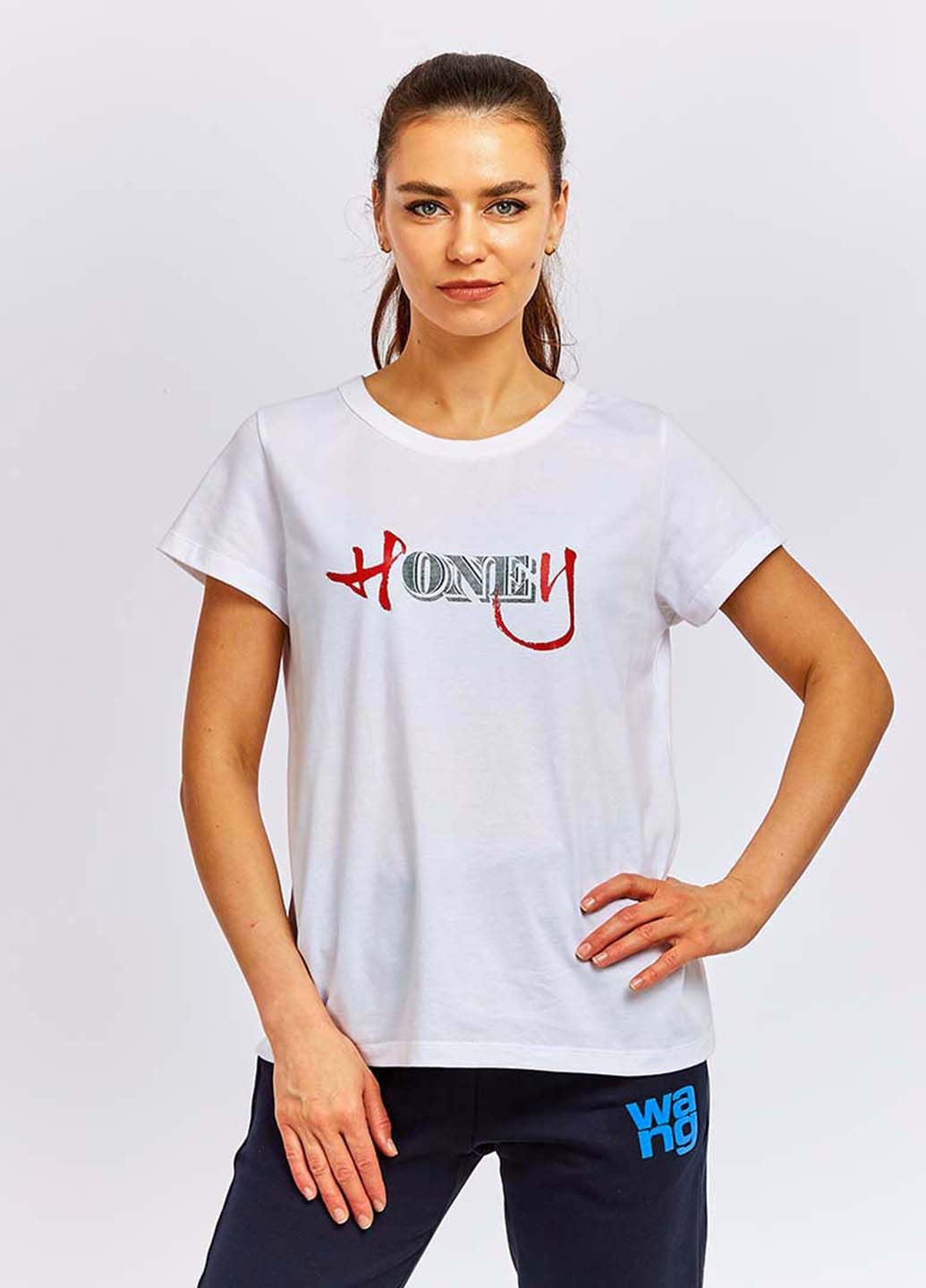 Футболка жіноча біла 101457 Power - (254022564)