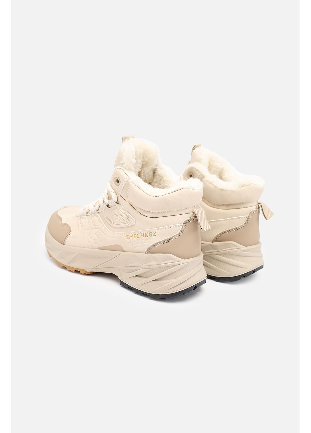 Осенние ботинки женские цвет бежевый цб-00279564 Yuki