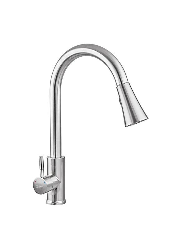 Смеситель для кухни SUS-014-B с выдвижной лейкой из нерж. стали (CH6488) Armata (330774954)