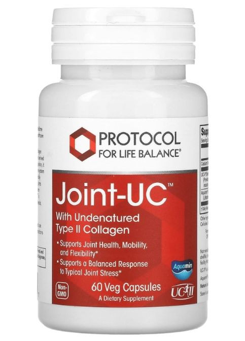 Joint-UC With Undenatured Type 2 Collagen 60 Veg Caps Protocol for Life Balance (358075320)