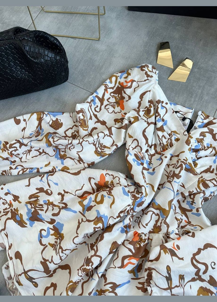 Білий повсякденний сукня DK/DL Мода без кордонів з квітковим принтом