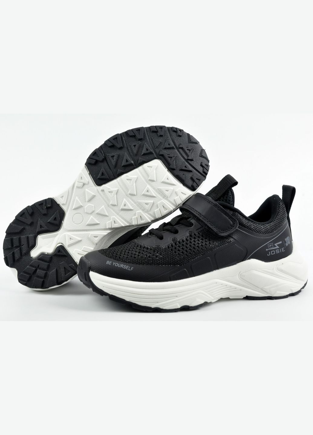 Чорно-білі літні кросівки дитячі Jong Golf