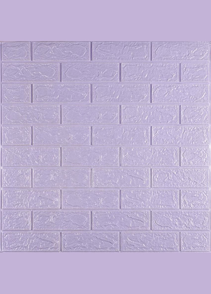 Самоклеящаяся 3D панель под светло-фиолетовый кирпич 19600x700x3мм SW-00001470 Sticker Wall (316101092)