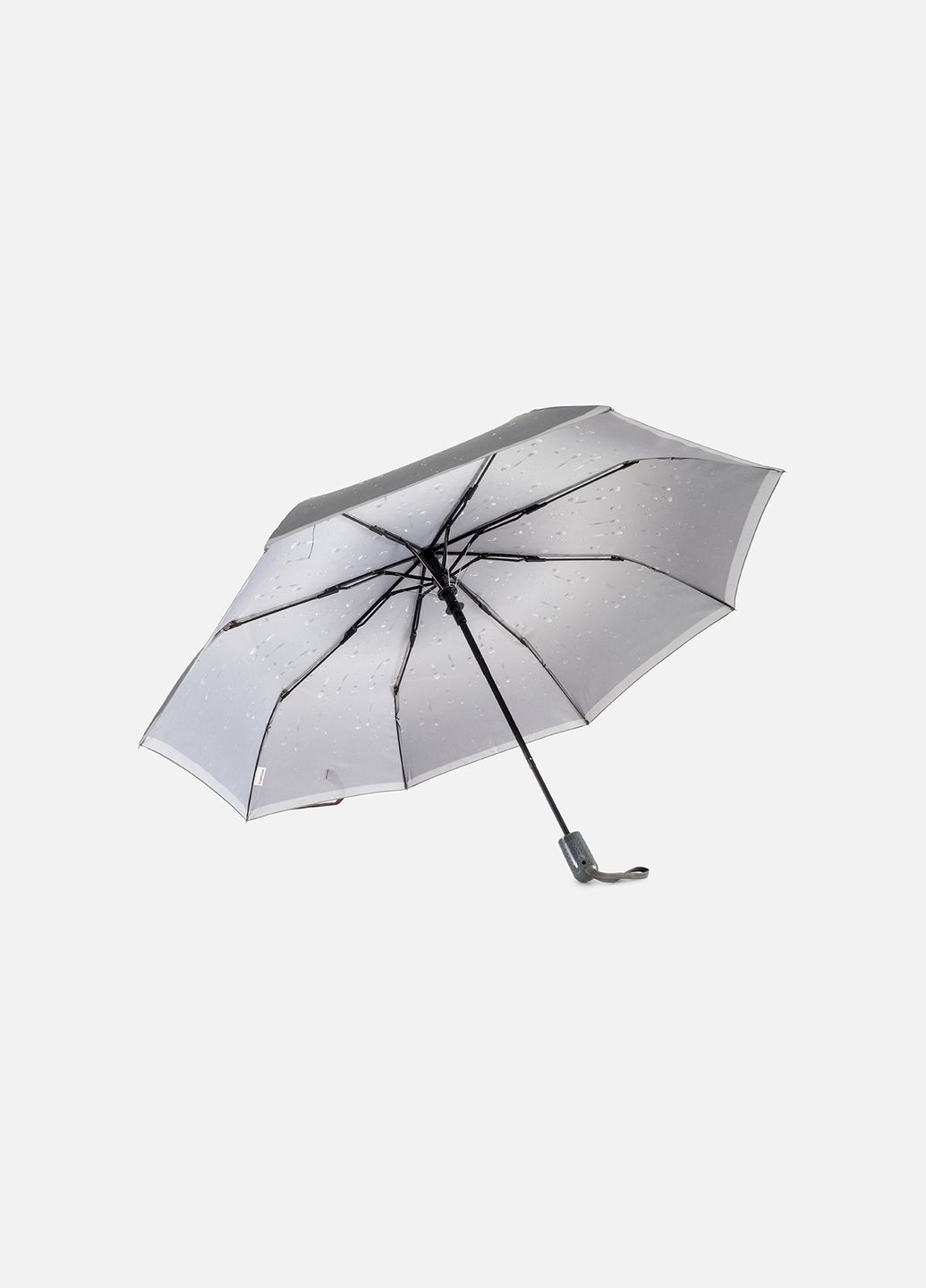 Женский полуавтоматический зонтик цвет серый ЦБ-00248847 No Brand (289843283)