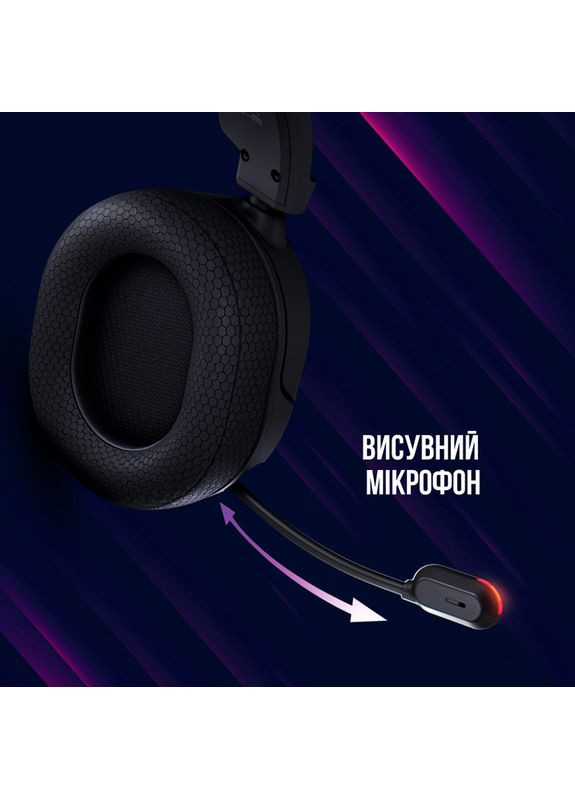 Гарнитура Kaya 460 Gaming RGB USB Black (LRG-GHS460) LORGAR (322912969)