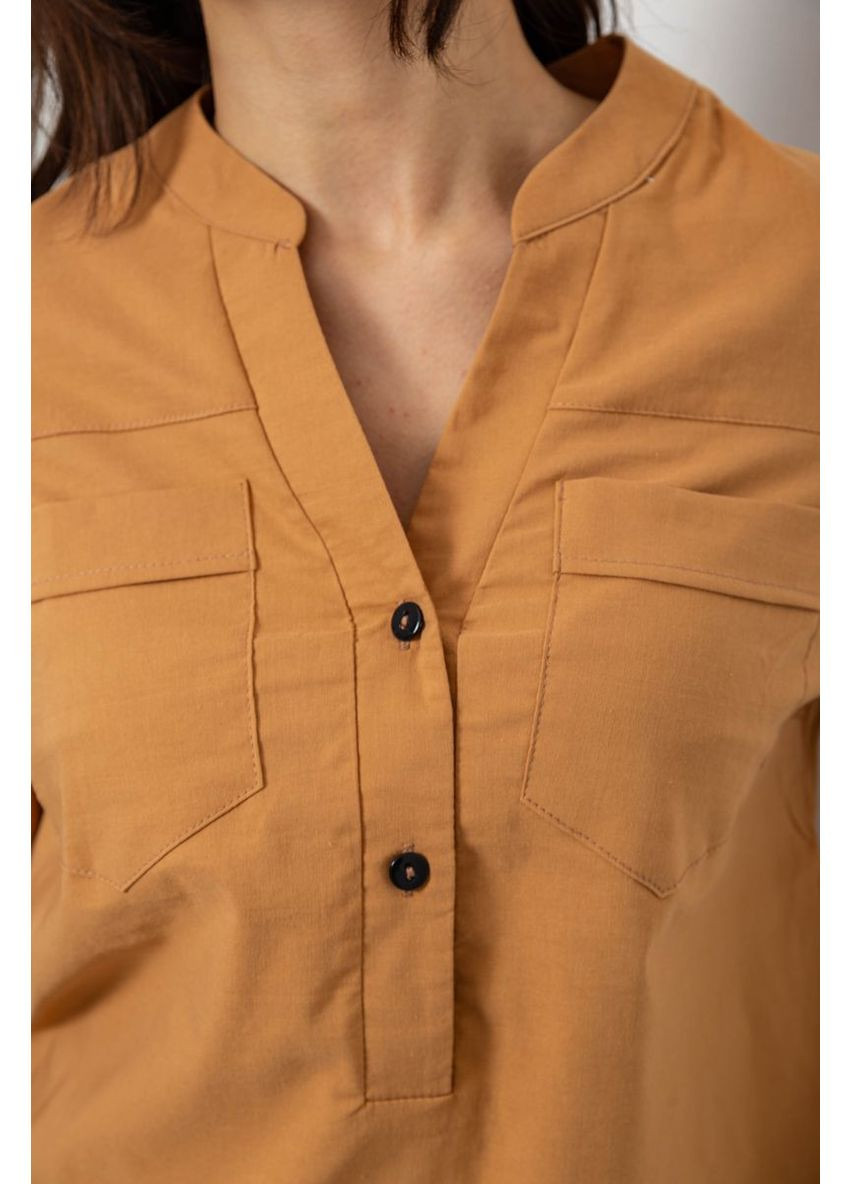 Коричнева блуза однотонна,, 230r96 Ager