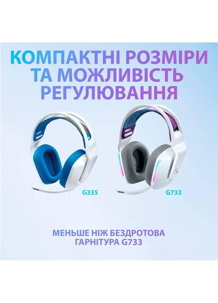 Гарнитура G335 Wired Gaming White (981001018) Logitech (306553702)
