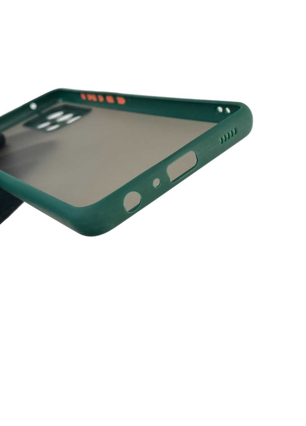 Чохол для телефона Galaxy A72 (SM-A725F) з високими бортами із захистом камери на самсунг а72 темно-зелений Samsung (366386499)