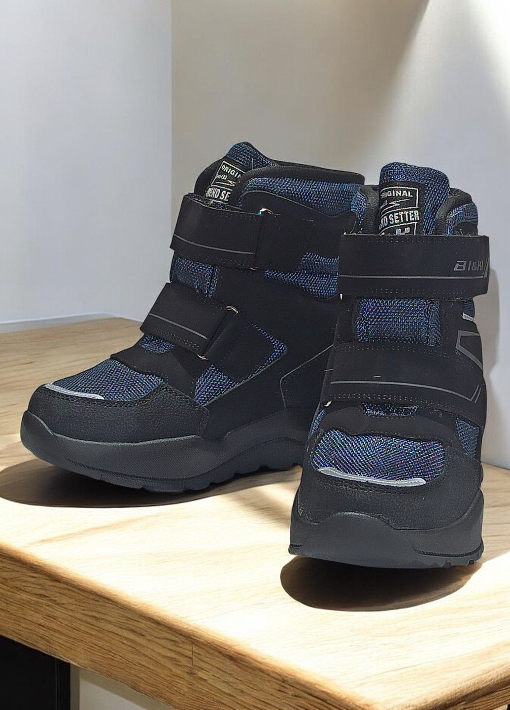 Термо черевики дутики зимові для хлопчика на овчині липучках 01210А Biki (305391852)