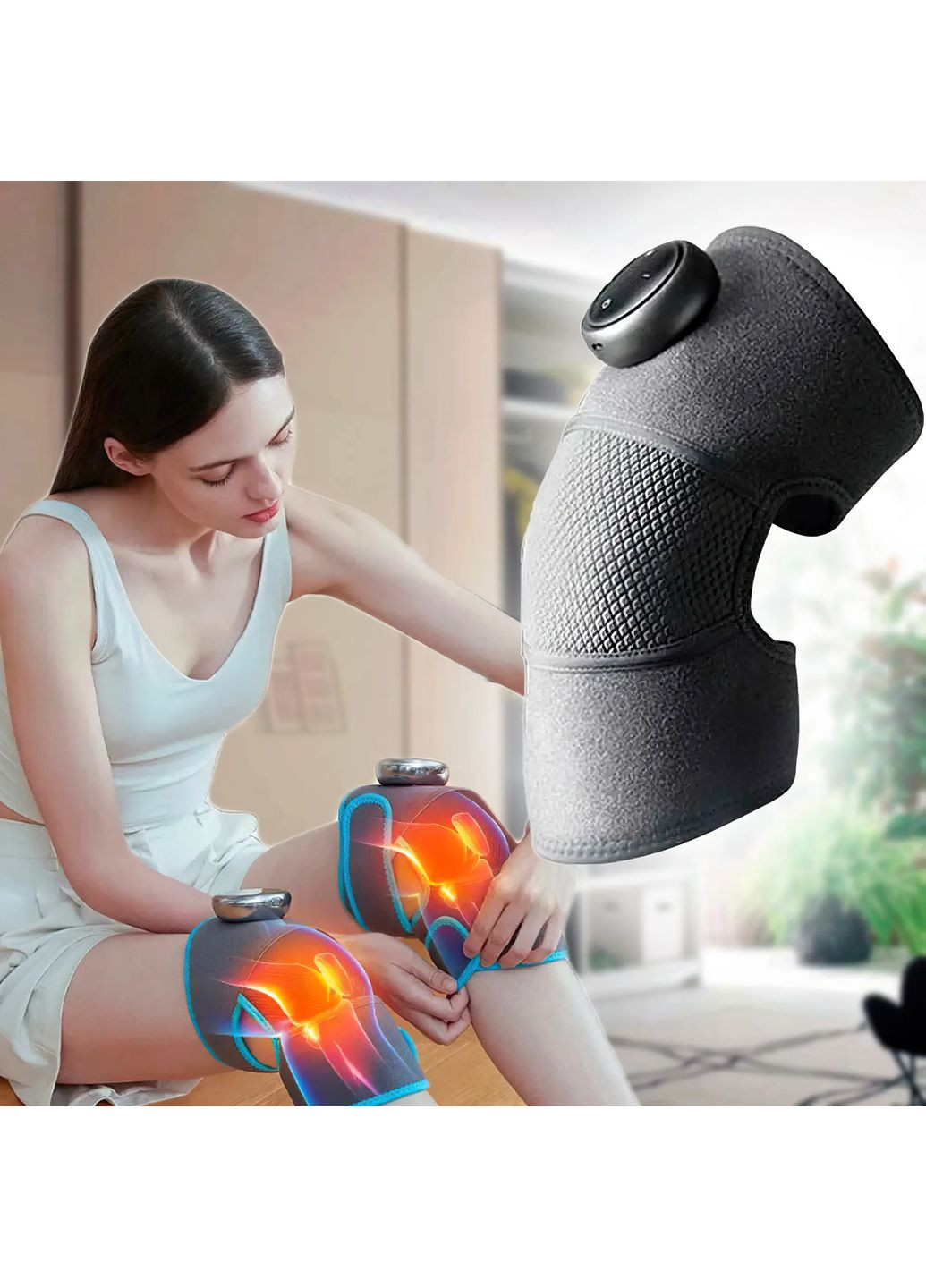 Масажер-грілка на коліно/плечо/лікоть 2в1 Grand (363833972)