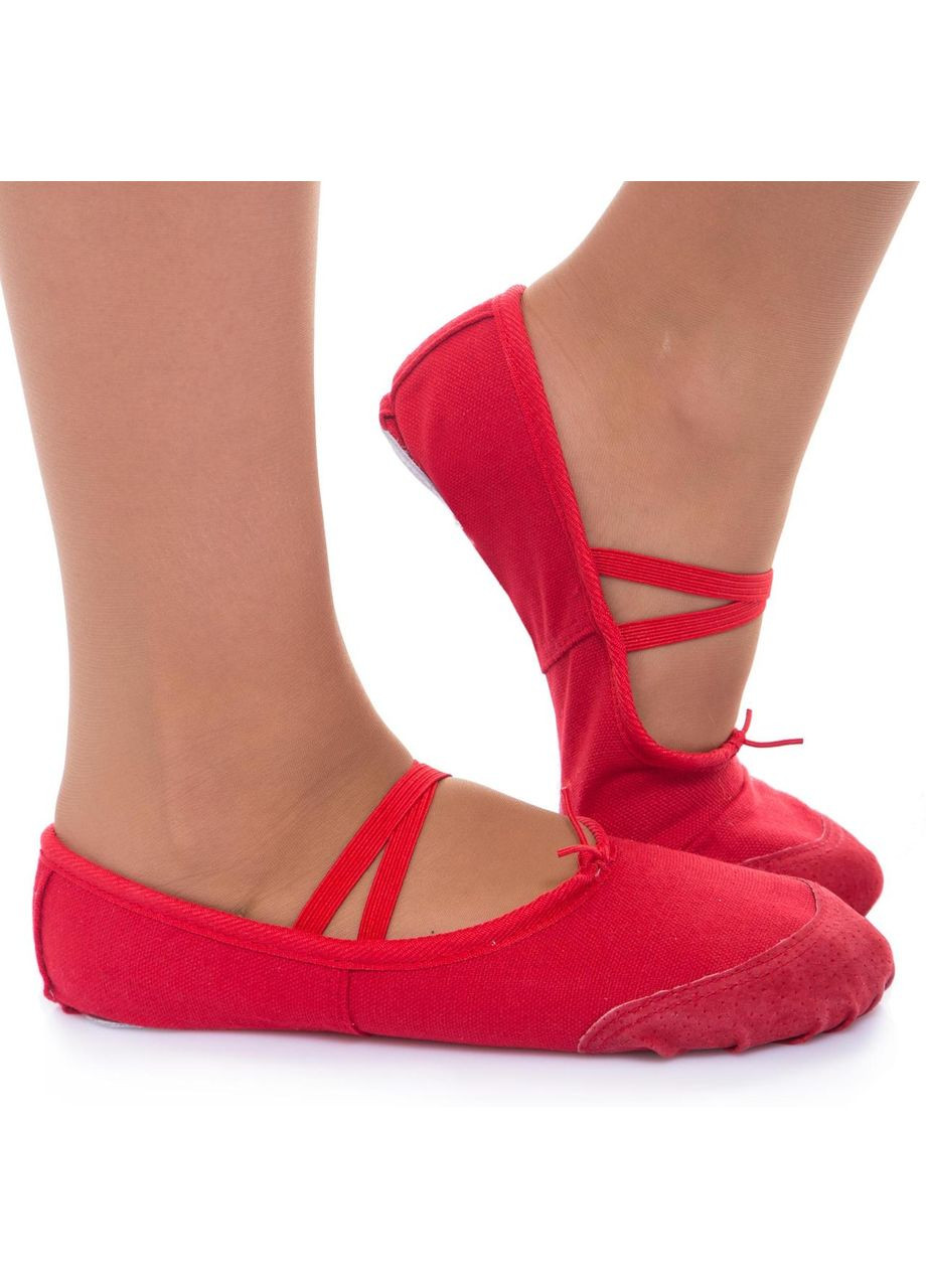 Красные балетки для танцев балетные тапочки ob-6326 размер SP-Sport