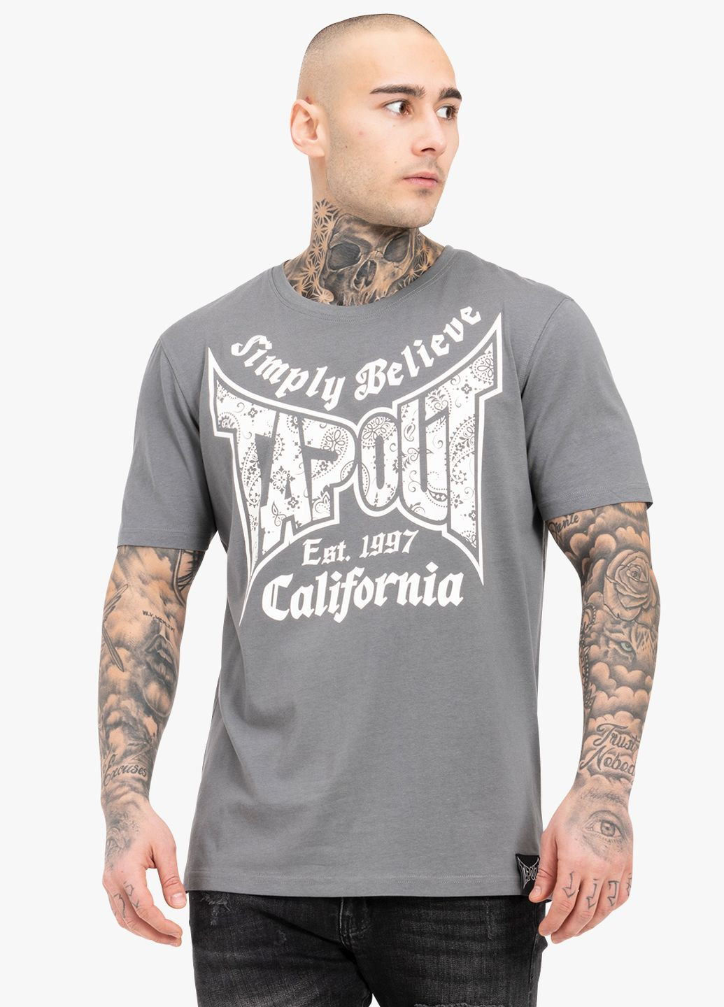 Сіра футболка Tapout HAILY BE
