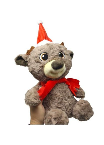 М'яка іграшка "Олень новорічний" 26 см Копиця (372820296)