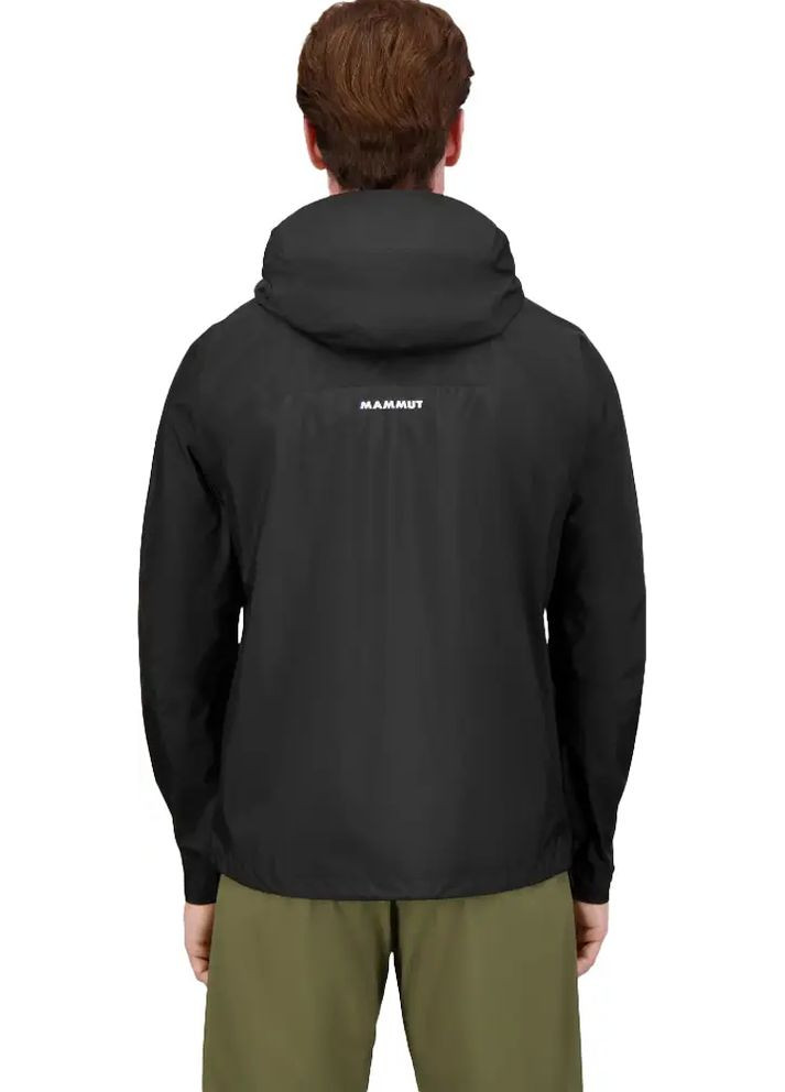 Чорна демісезонна куртка ammut icrolayer 2.0 hs hooded jacket black Mammut