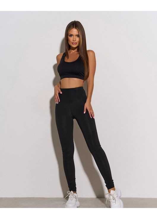 Черные зимние термолосины с корсетом ISSA PLUS