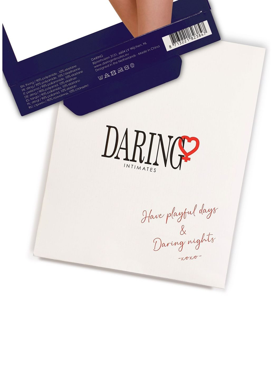 Мереживні трусики з відкритою інтимною зоною Jade, чорні, Daring Intimates (331171038)