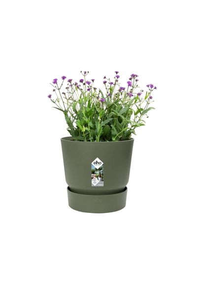 Вазон greenville round (зелений) 25 см (A014119) Elho (315149959)