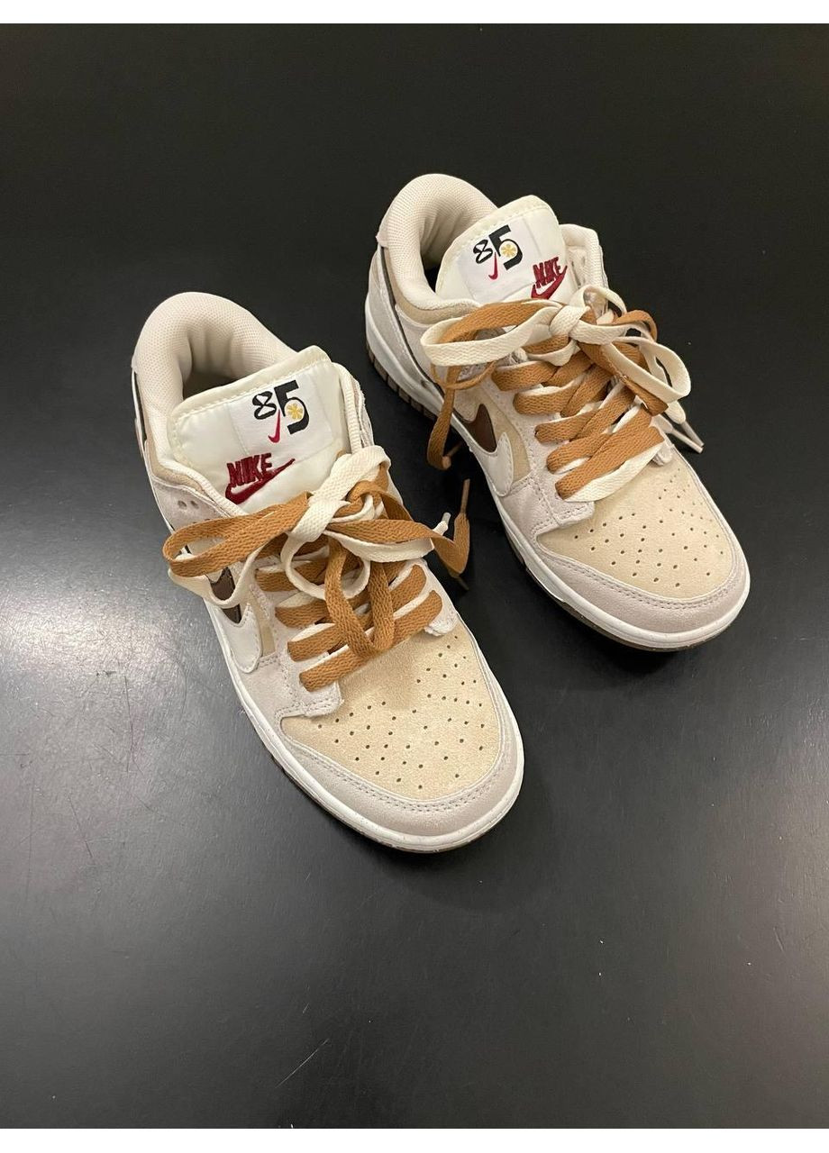 КРОСІВКИ ЖІНОЧІ NIKE SB DUNK LOW SE 85 DOUBLE SWOOSH GREY BROWN НАЙК СБ ДАНК No Brand сірі демісезони (367115009)