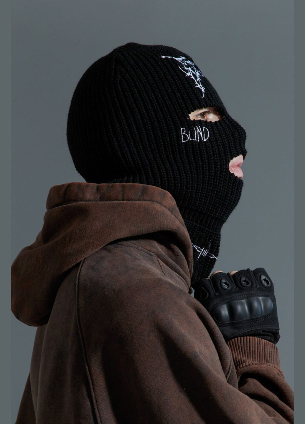 ТУР мужская балаклава черного цвета "варкор" однотонный черный производство - Украина