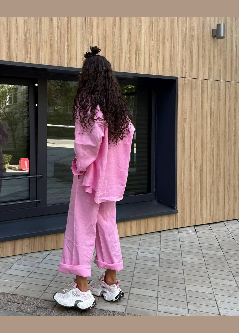 Костюм з льону з штанами та сорочкою Adelante (336889961)