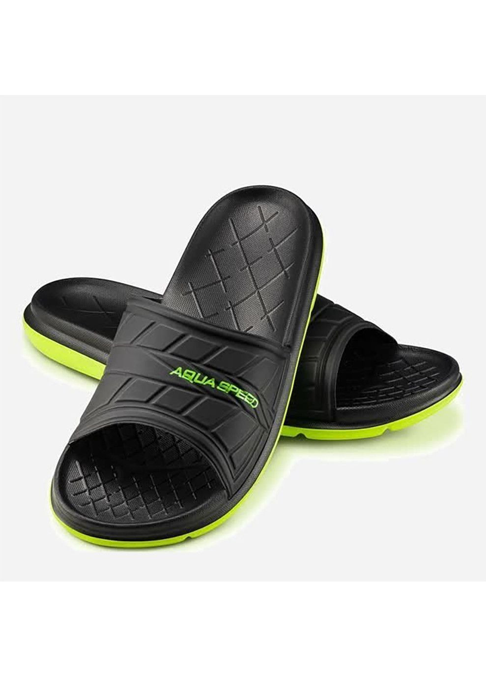 Шльопанці ASPEN 8488 чорний, жовтий Чол Aqua Speed (333956124)