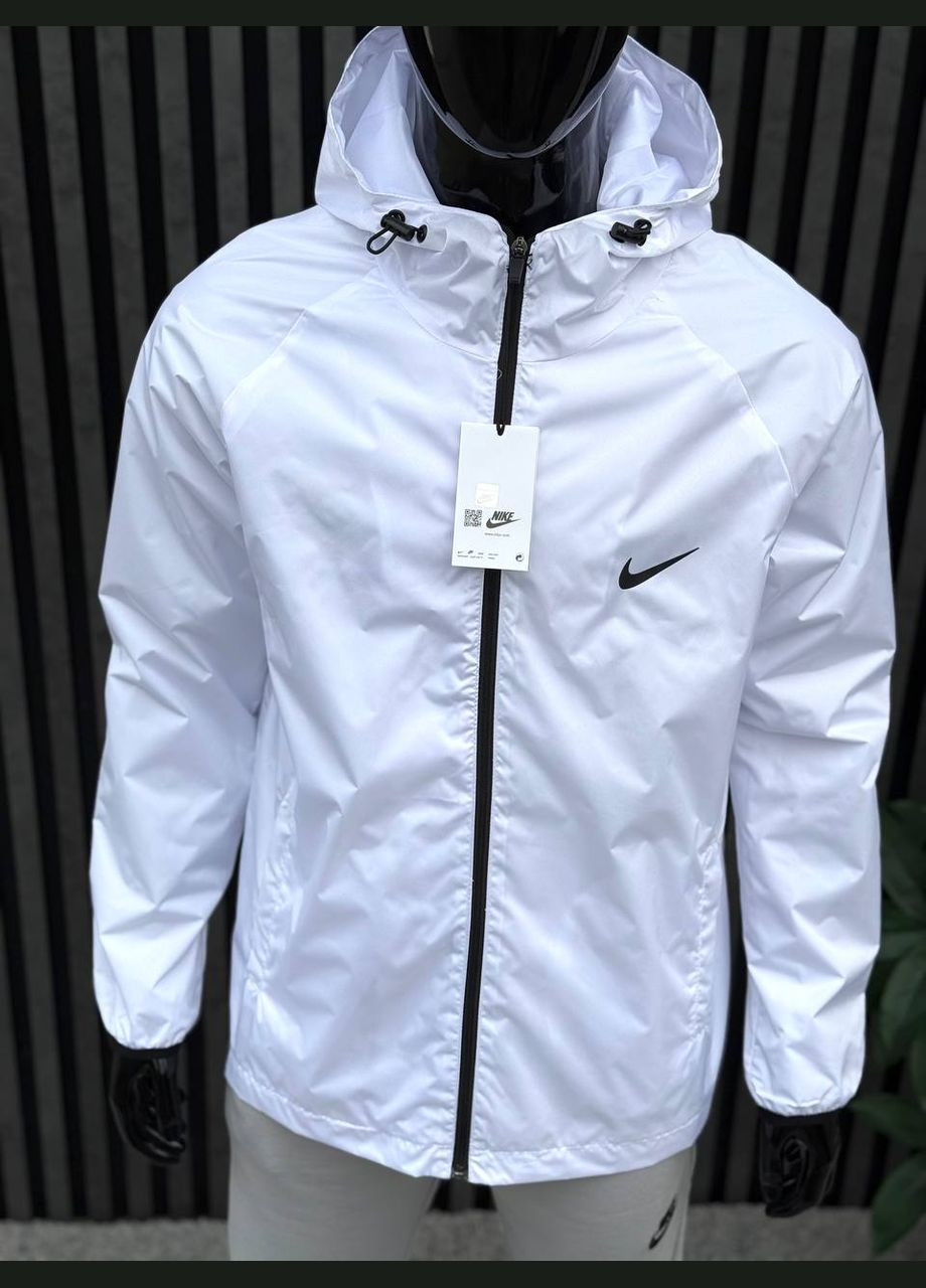 Біла демісезонна вітровка No Brand