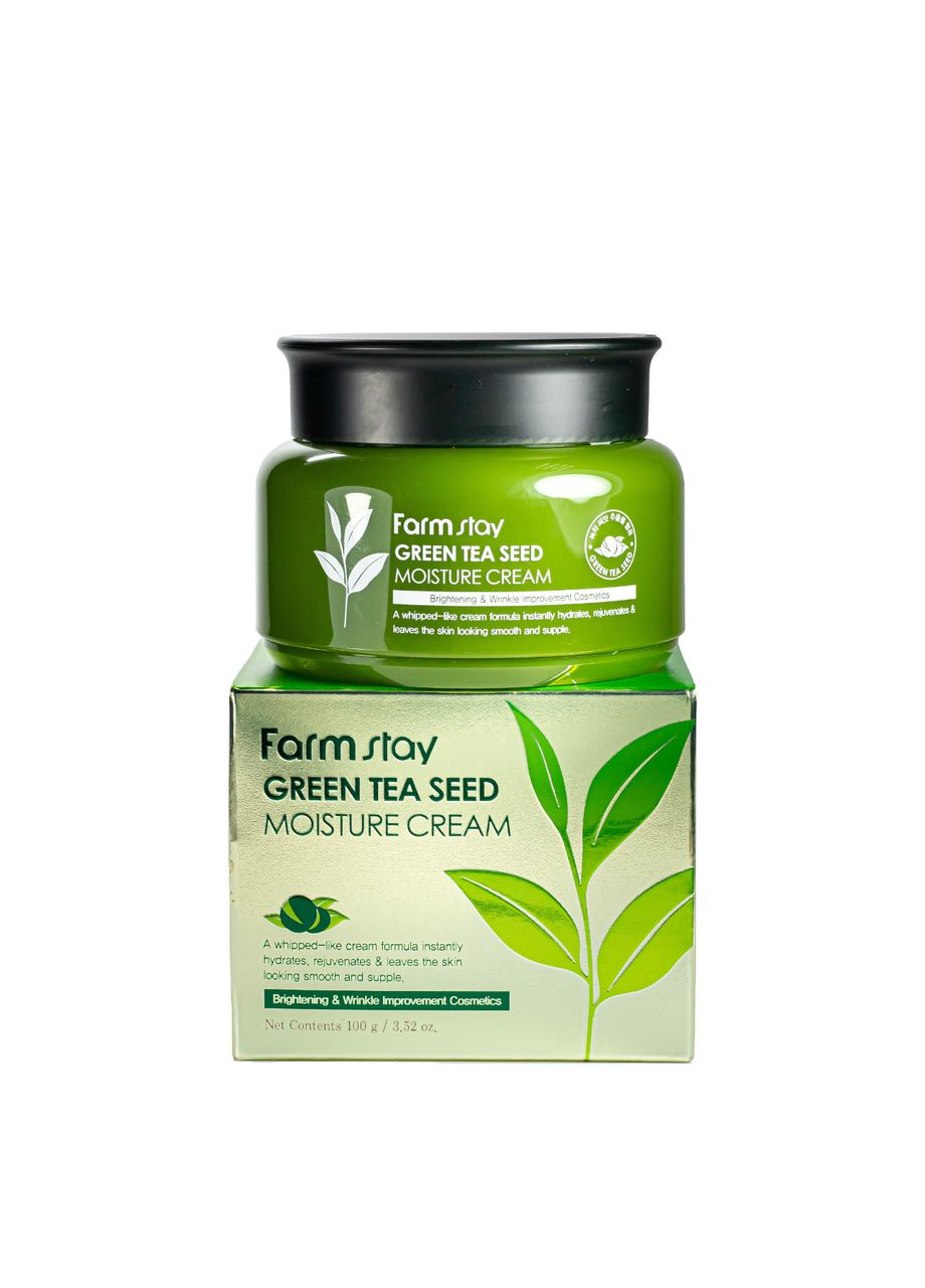 FarmStay Крем для обличчя Green Tea оздоровлюючий з екстрактом зеленого чаю 100 мл — Крем, Південна Корея (355312981)