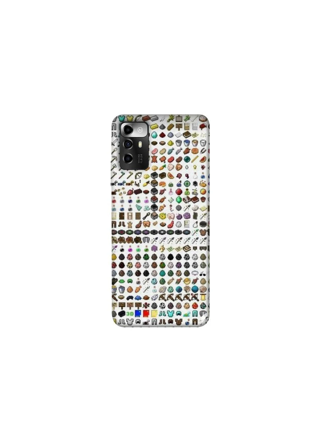 Чохол на ZTE Blade A72 Minecraft v2 Frontalka (380647809)